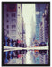 New York Times Square auf Leinwandbild gerahmt Größe 80x60