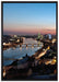 Frankfurt Skyline auf Leinwandbild gerahmt Größe 100x70