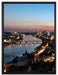 Frankfurt Skyline auf Leinwandbild gerahmt Größe 80x60