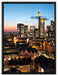 Frankfurt Skyline auf Leinwandbild gerahmt Größe 80x60