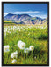 Alpenwiese auf Leinwandbild gerahmt Größe 80x60