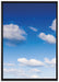 Wolken am blauen Himmel auf Leinwandbild gerahmt Größe 100x70