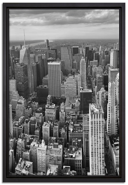 New York Skyline auf Leinwandbild gerahmt Größe 60x40