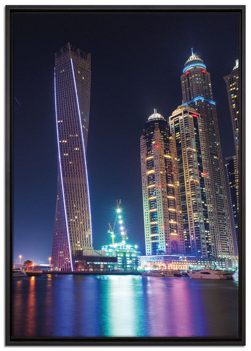 Dubai Burj al Arab auf Leinwandbild gerahmt Größe 100x70
