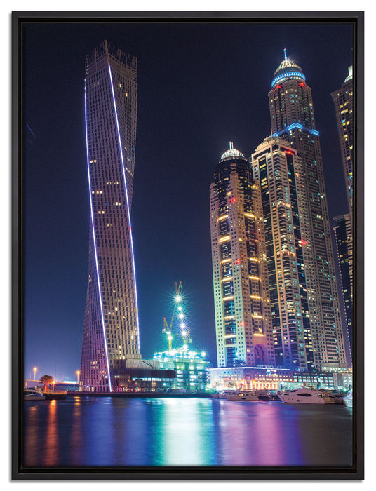 Dubai Burj al Arab auf Leinwandbild gerahmt Größe 80x60