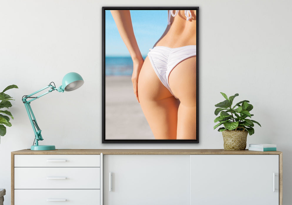 Sexy Ass auf Leinwandbild gerahmt verschiedene Größen im Wohnzimmer