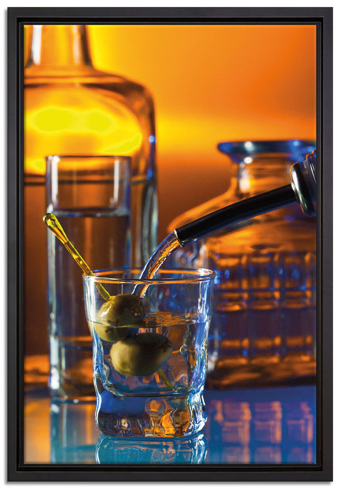 Strong alcohol auf Leinwandbild gerahmt Größe 60x40