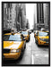 Cityverkehr New York auf Leinwandbild gerahmt Größe 80x60