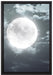 Vollmond Sterne Wolken auf Leinwandbild gerahmt Größe 60x40
