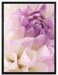Traumhafte lila weiße Blüte auf Leinwandbild gerahmt Größe 80x60