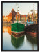 Hafen in der Dämmerung auf Leinwandbild gerahmt Größe 80x60
