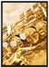 Saxophon auf Leinwandbild gerahmt Größe 100x70