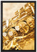 Saxophon auf Leinwandbild gerahmt Größe 60x40