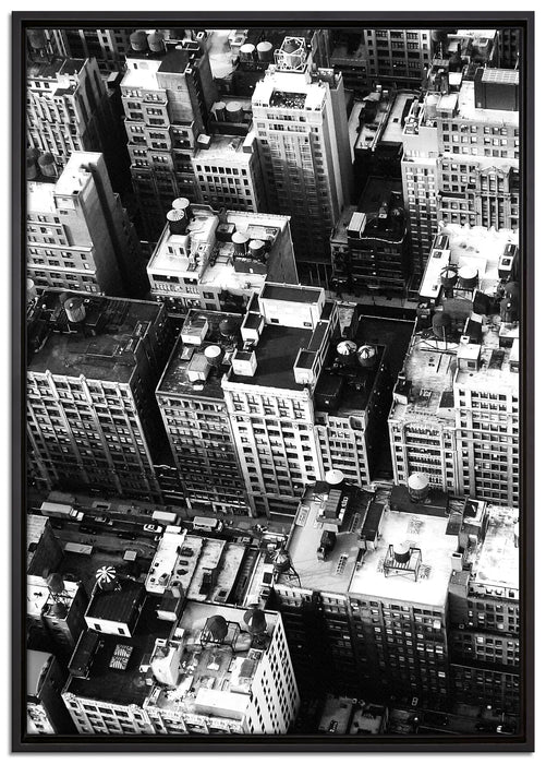 New York City auf Leinwandbild gerahmt Größe 100x70