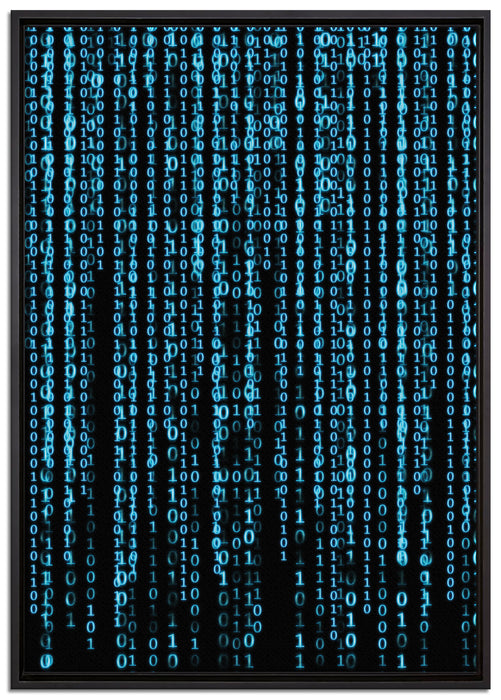 Matrix auf Leinwandbild gerahmt Größe 100x70