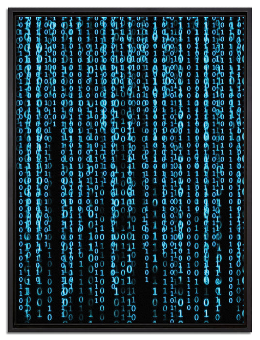 Matrix auf Leinwandbild gerahmt Größe 80x60