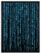 Matrix auf Leinwandbild gerahmt Größe 80x60