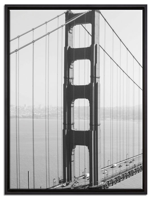 Golden Gate Bridge San Francisco auf Leinwandbild gerahmt Größe 80x60