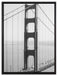 Golden Gate Bridge San Francisco auf Leinwandbild gerahmt Größe 80x60