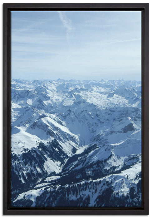 Alpen auf Leinwandbild gerahmt Größe 60x40