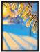 Äste im Frost auf Leinwandbild gerahmt Größe 80x60