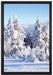 Winterwald auf Leinwandbild gerahmt Größe 60x40