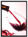 Wein auf Leinwandbild gerahmt Größe 80x60