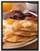 Frühstück auf Leinwandbild gerahmt Größe 80x60