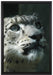 Leopard auf Leinwandbild gerahmt Größe 60x40