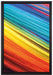 Bunte Streifen auf Leinwandbild gerahmt Größe 60x40