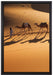 Kamelkarawane in der Wüste auf Leinwandbild gerahmt Größe 60x40