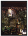 Nightlife Big City auf Leinwandbild gerahmt Größe 80x60