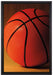 Basketball schwarzer Hintergrund auf Leinwandbild gerahmt Größe 60x40