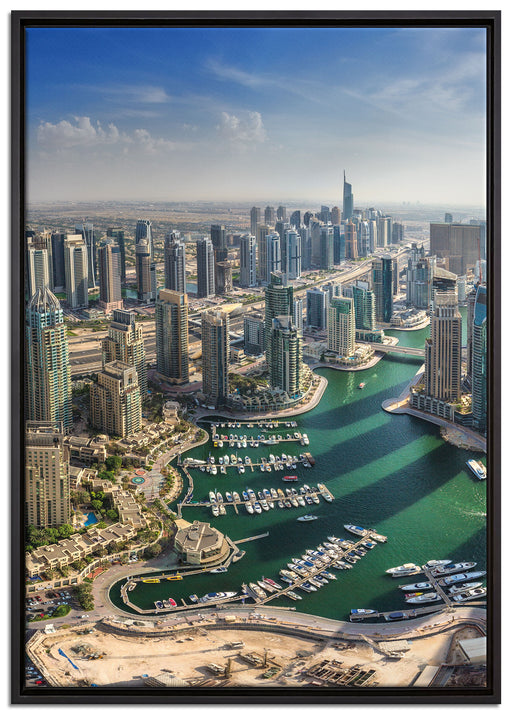 Dubai Hotel Burj al Arab auf Leinwandbild gerahmt Größe 100x70