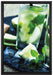 Caipirinha auf Leinwandbild gerahmt Größe 60x40