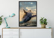 Buckelwale Kanada auf Leinwandbild gerahmt verschiedene Größen im Wohnzimmer