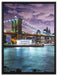 Skyline New York auf Leinwandbild gerahmt Größe 80x60