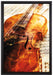 Geige auf Leinwandbild gerahmt Größe 60x40