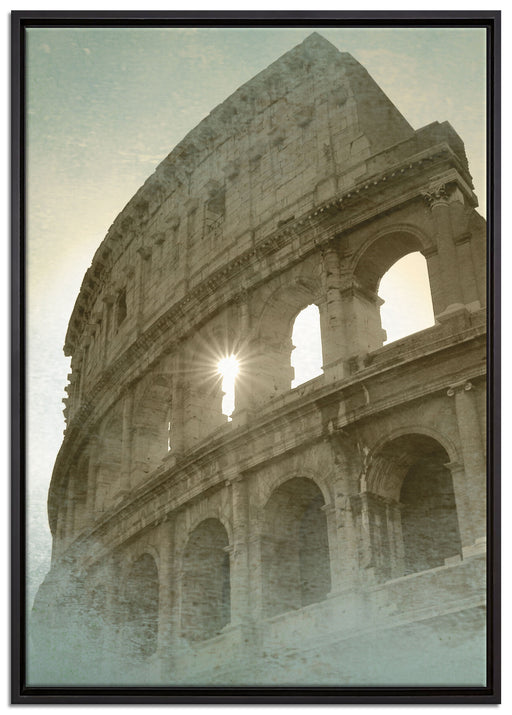 Kolosseum Rom auf Leinwandbild gerahmt Größe 100x70