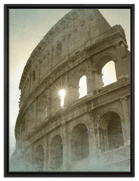 Kolosseum Rom auf Leinwandbild gerahmt Größe 80x60