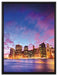 Skyline New York auf Leinwandbild gerahmt Größe 80x60
