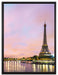 Eifelturm Paris bei Nacht auf Leinwandbild gerahmt Größe 80x60