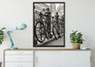 Fahrrad Bahnhof BMX Bahnschiene auf Leinwandbild gerahmt verschiedene Größen im Wohnzimmer