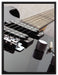 Black Guitar auf Leinwandbild gerahmt Größe 80x60