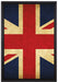 Großbritannien Flagge auf Leinwandbild gerahmt Größe 60x40