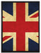 Großbritannien Flagge auf Leinwandbild gerahmt Größe 80x60