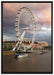 Riesenrad London Eye auf Leinwandbild gerahmt Größe 100x70