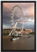 Riesenrad London Eye auf Leinwandbild gerahmt Größe 60x40