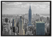 New Yorker Empire State Building auf Leinwandbild gerahmt Größe 100x70