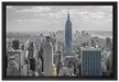 New Yorker Empire State Building auf Leinwandbild gerahmt Größe 60x40